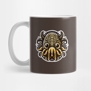 Funny yellow monster Mug